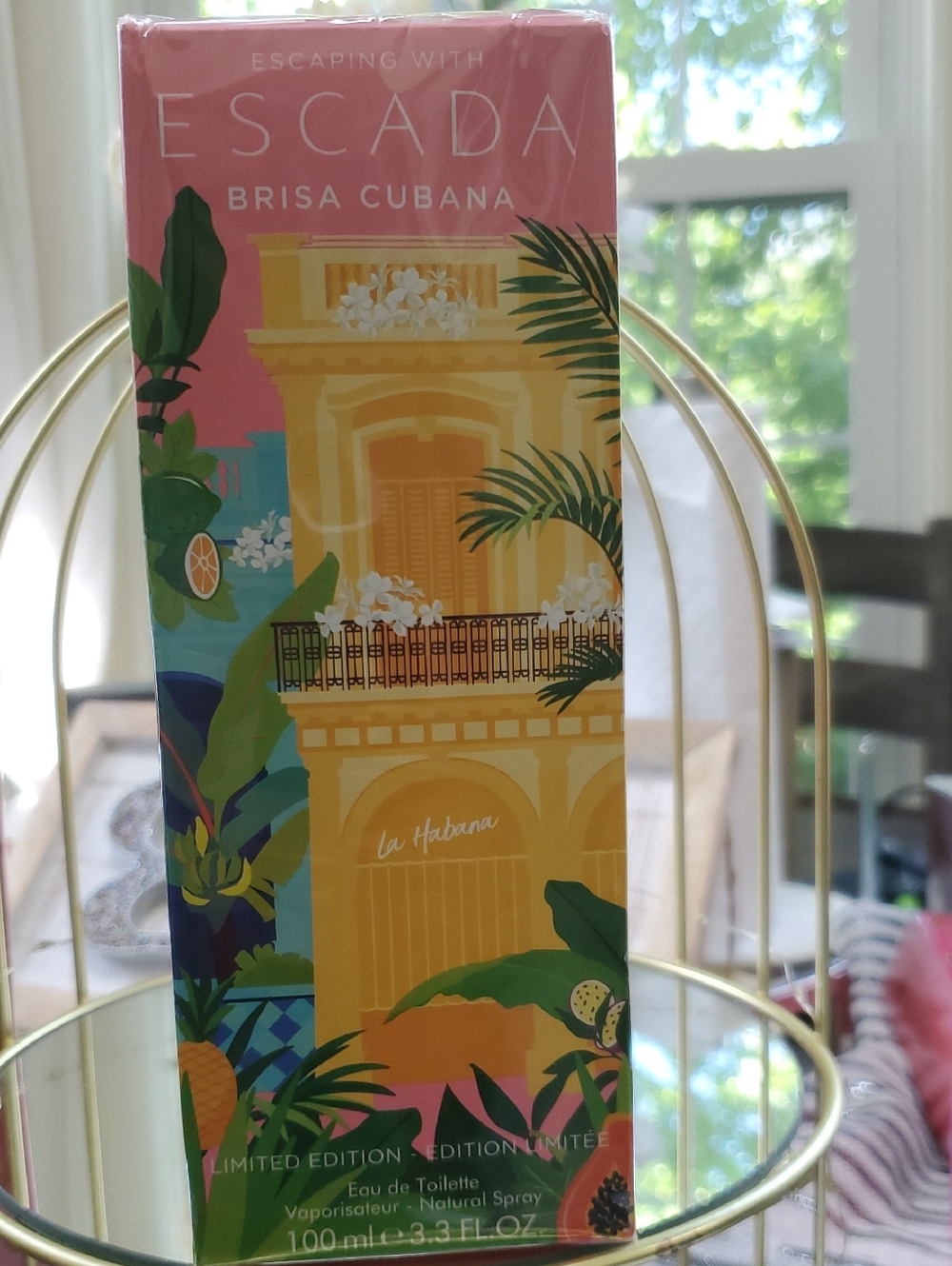 Escada Brisa Cubana EDT Limited Edition Pink & Yellow Tropical Box